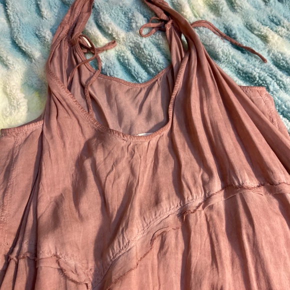 Free People Act Natural Shapeless Romper, old rose - Picture 10 of 12